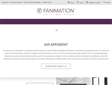 Tablet Screenshot of fanimation.com